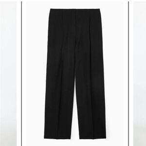 COS Pleated Wide Leg Lightweight Wool Pants